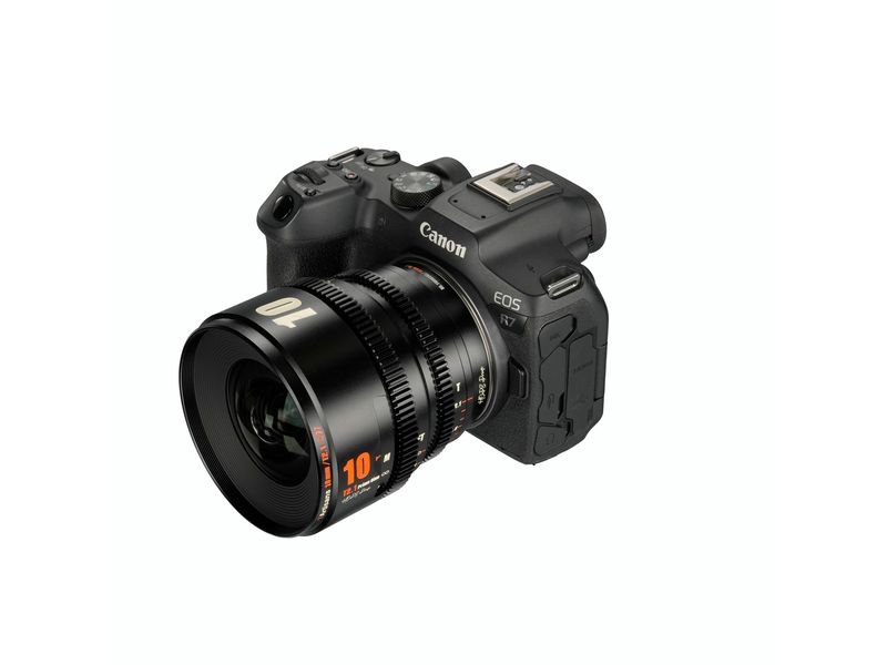 7Artisans Festbrennweite 10mm T/2.1 – Canon RF Kompaktes, leichtes Objektiv für Kameras mit Super35-Sensoren