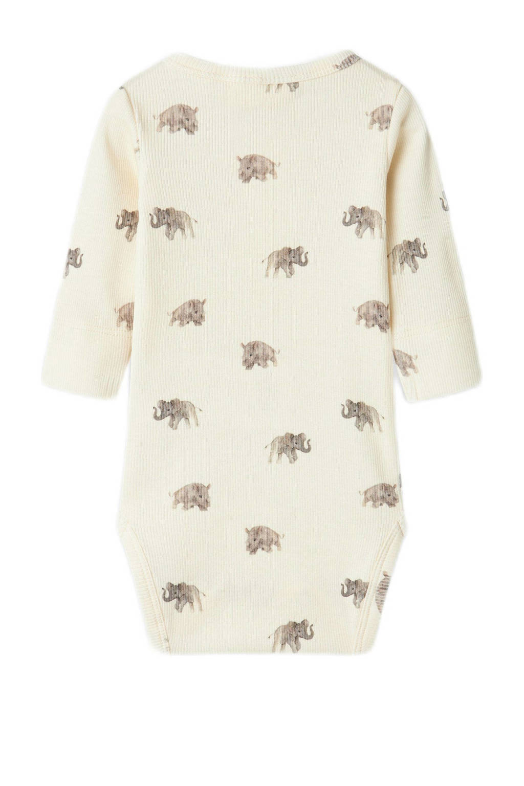 LIL' ATELIER romper NBMGAVO ecru/lichtgrijs