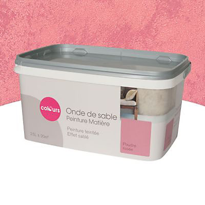 Peinture déco Onde de sable 2.5L coloris Poudre rosée