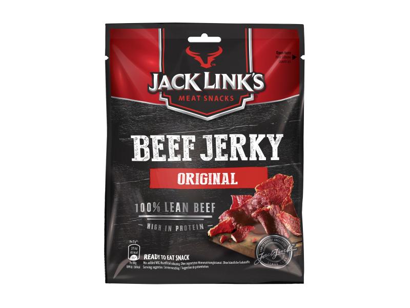 Jack Link's Fleischsnack Beef Jerky Original 12 x 60 g Fleischsnack im Beutel