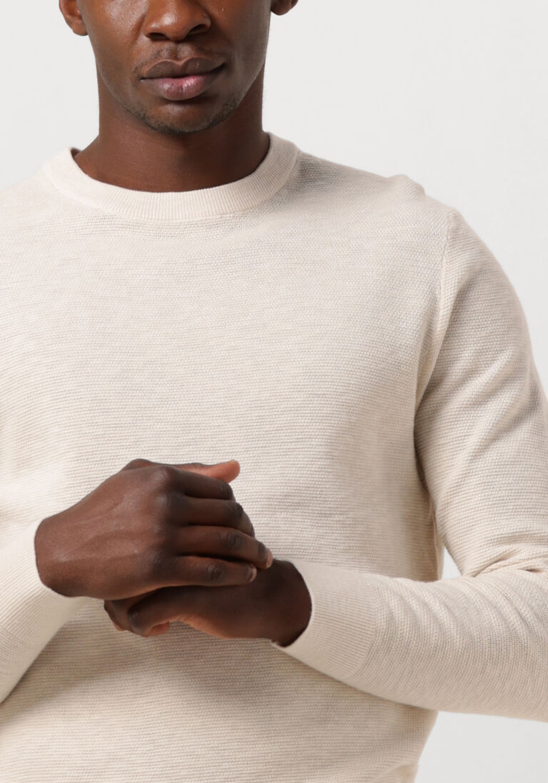 ecru profuomo trui structure crew neck