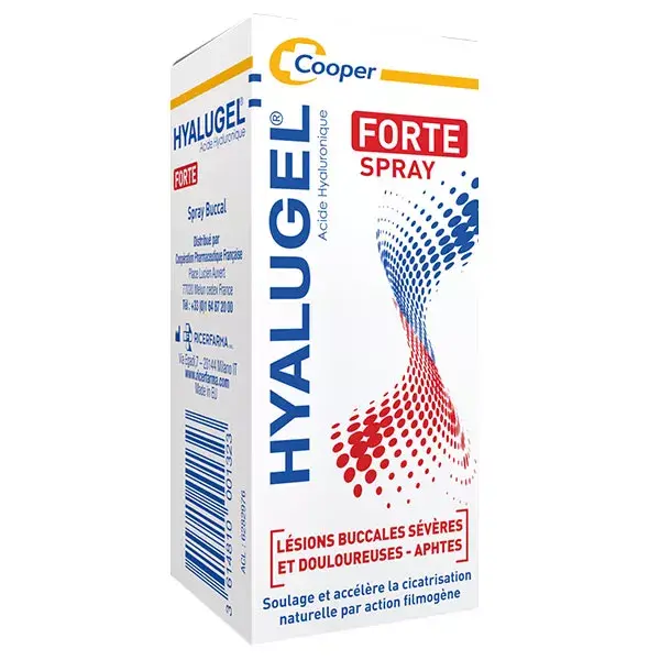 Gel oral Hyalugel para lesões bucais graves e dolorosas, tubo de 8 ml