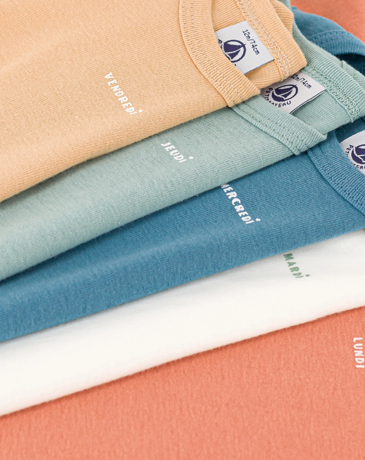 Langarm-Body WEEKDAYS 5er Pack in bunt