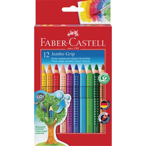 FABER-CASTELL Jumbo Grip Farbstifte-Set