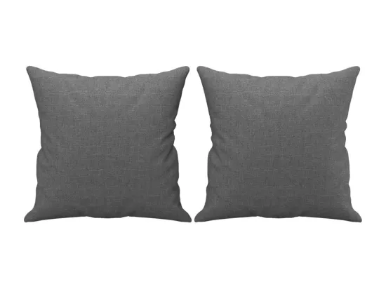 Ensemble de canapés 3 pcs coussins gris foncé tissu