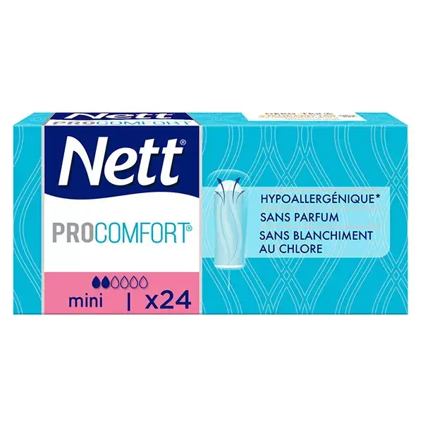 Tampões Nett ProComfort Mini, 24 unidades