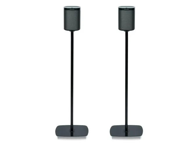 Flexson S1-FSX2 - Stativ - for højttaler(e) - sort - gulvstående (pakke med 2) - for Sonos One (sort)