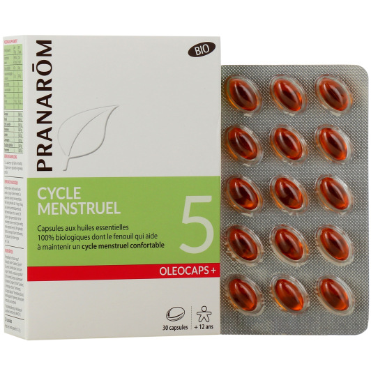 Oléocaps 5 Cycle Menstruel BIO - Pranarôm