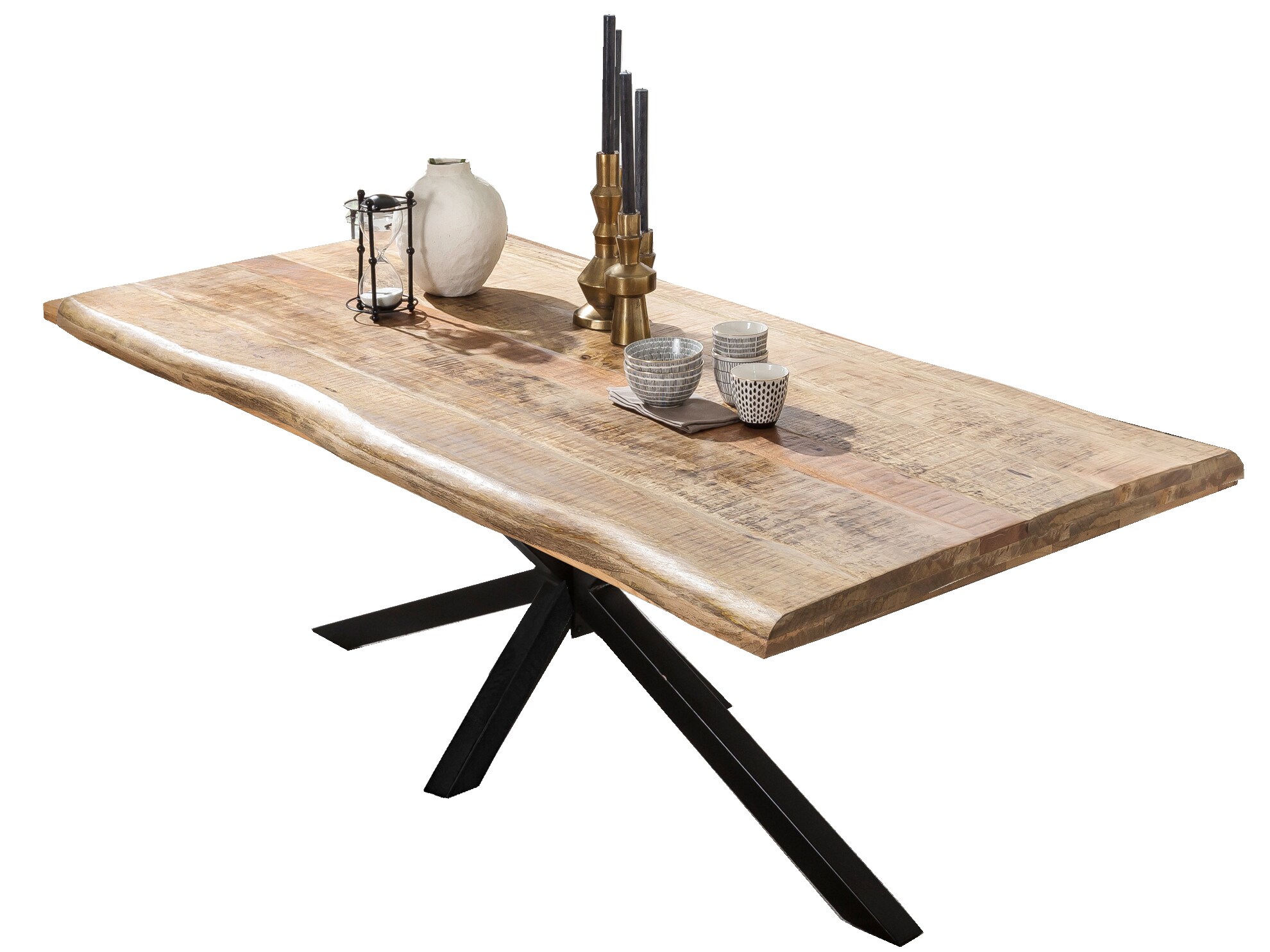 Tischplatte 100x240 Mangoholz Esstisch Schreibtisch DIY Esszimmer Küche Tisch