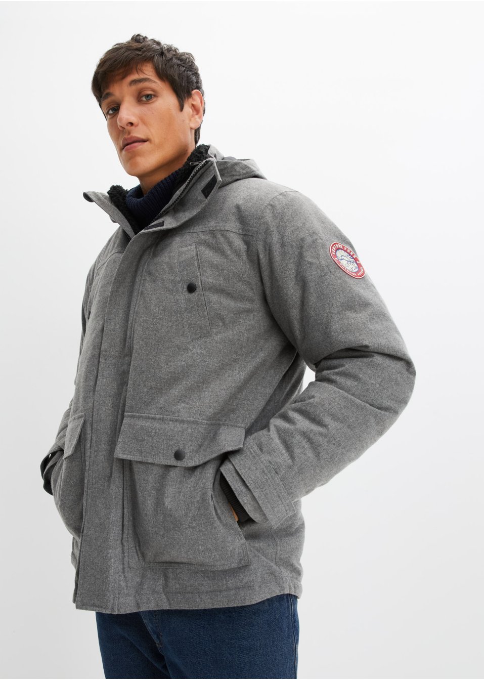 3-in-1 outdoor jas met binnenjas van teddy fleece