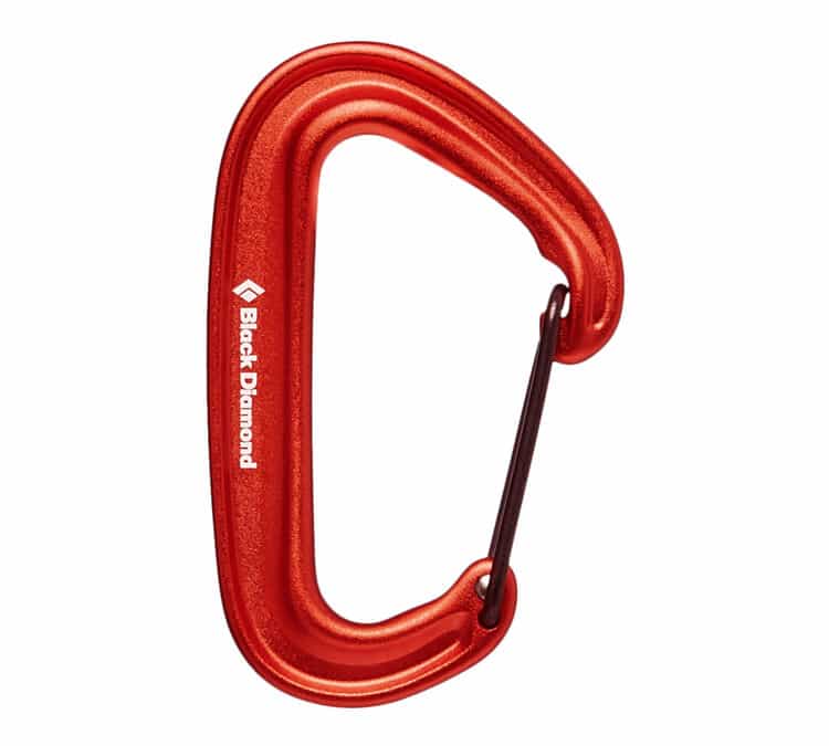 Black Diamond MiniWire Carabiner Red