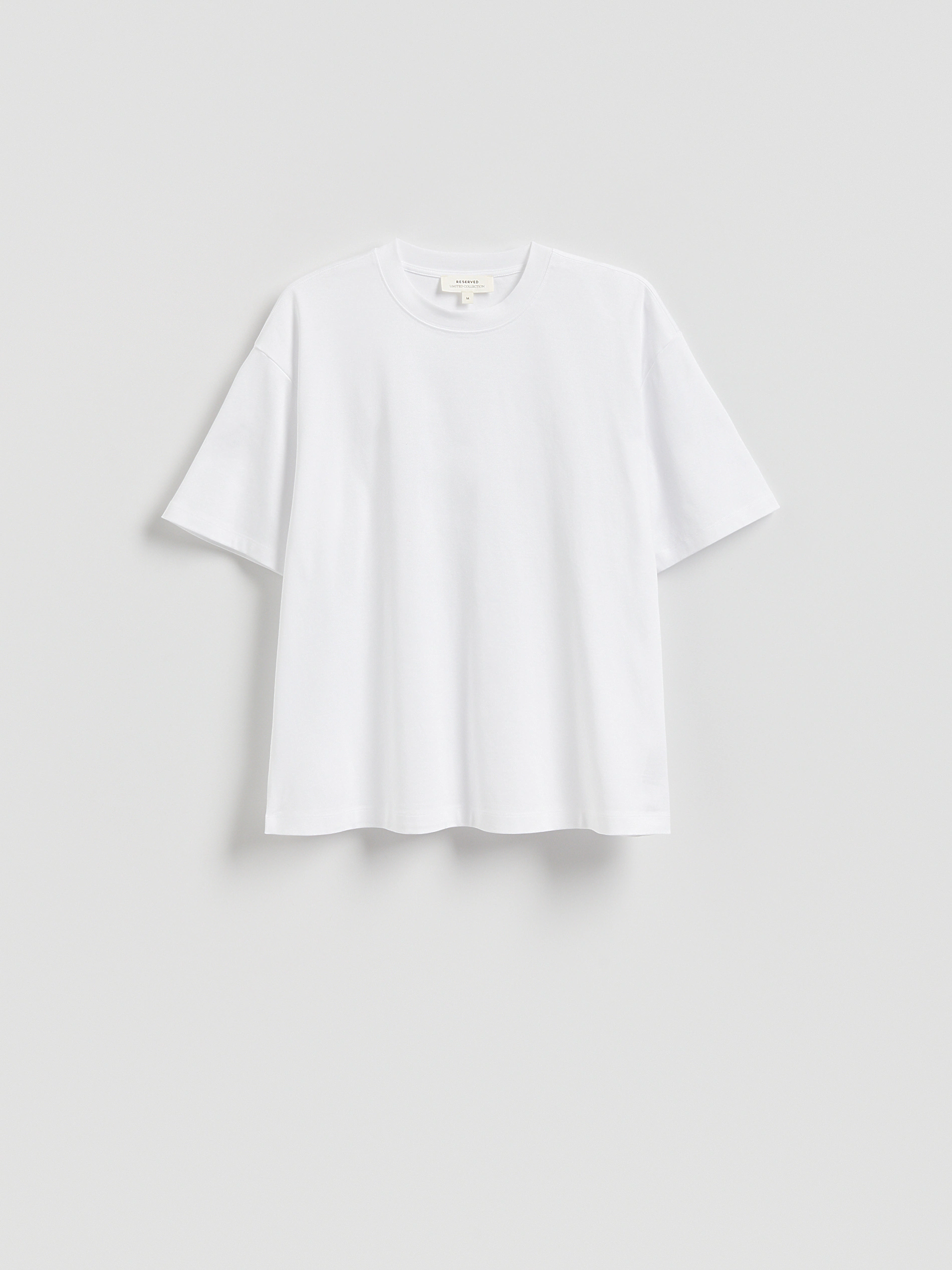 Merzerisiertes Oversize-T-Shirt mit Baumwollgemisch