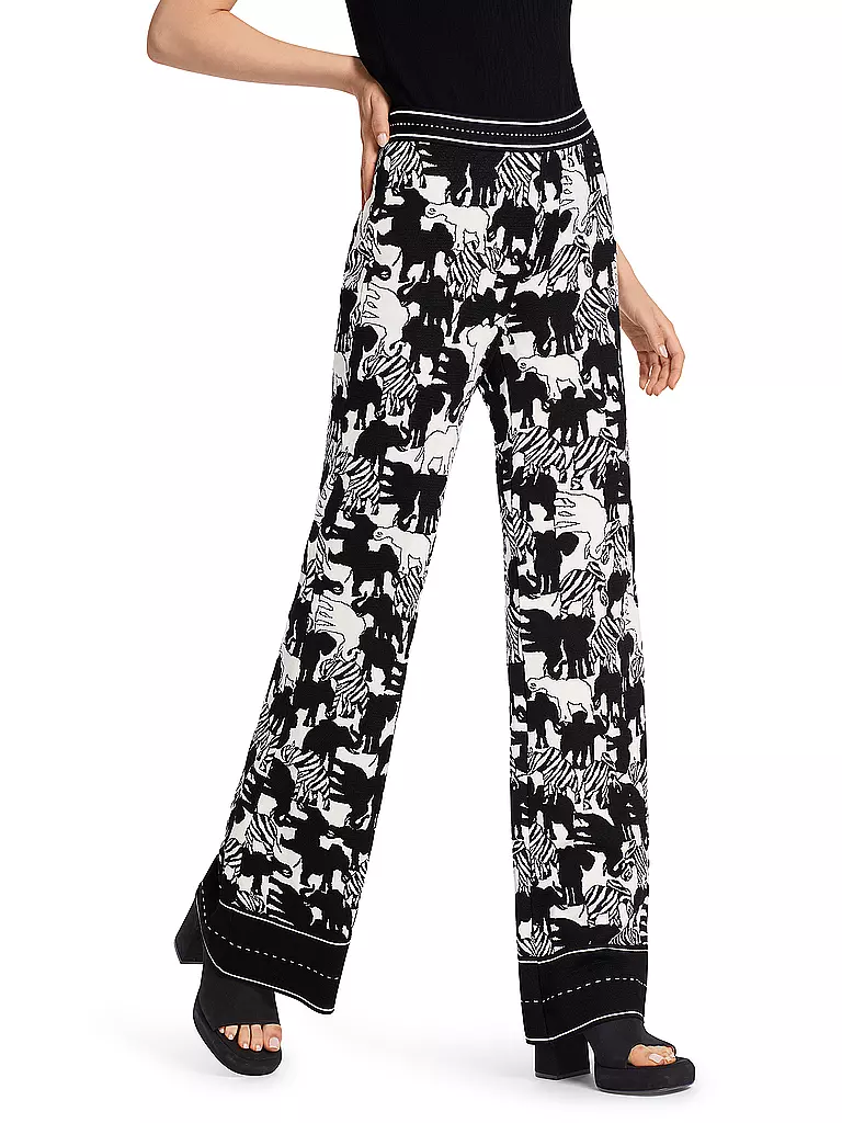 MARC CAIN Hose Flared Fit schwarz