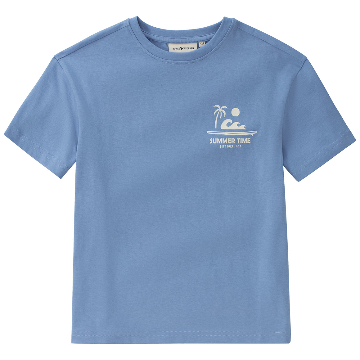 Jonas Nielsen Jungen T-Shirt mit Backprint hellblau