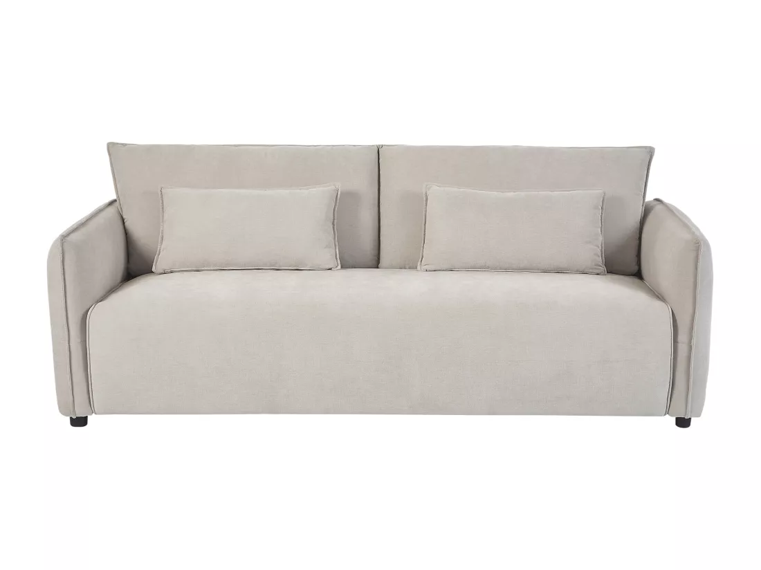 Canapé 3 places en tissu beige BALAVO