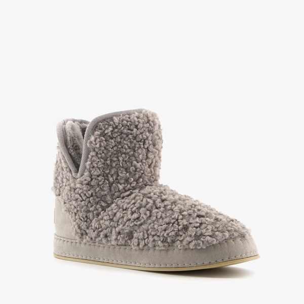Thu!s dames teddy sloffen grijs