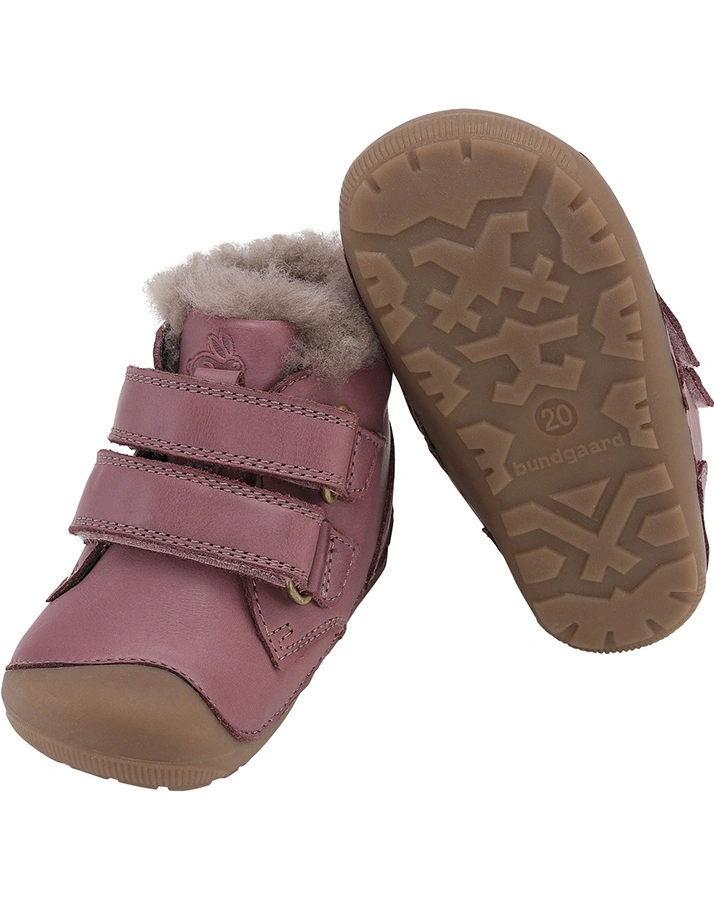 Klett-Lauflernschuh PETIT MID LAMB gefüttert in dark rose
