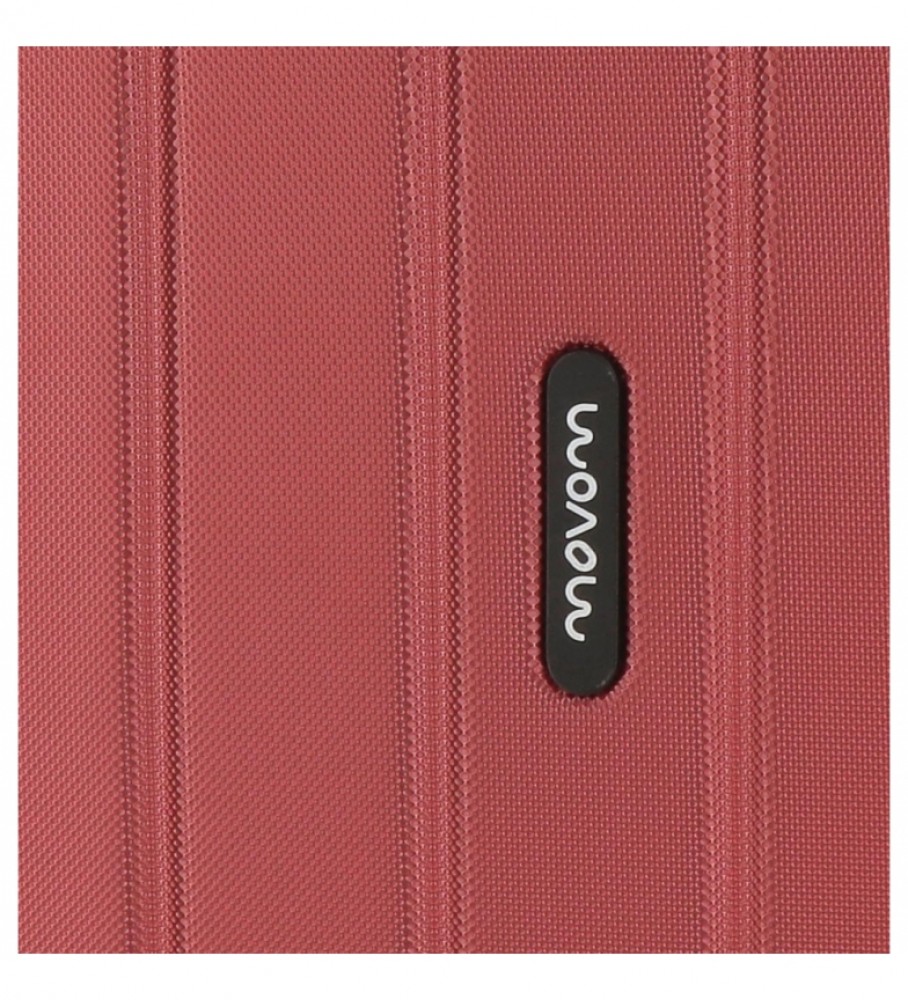 Conjunto de malas Movom Movom Wood Red - 38,5x55x20cm / 49x70x28cm -