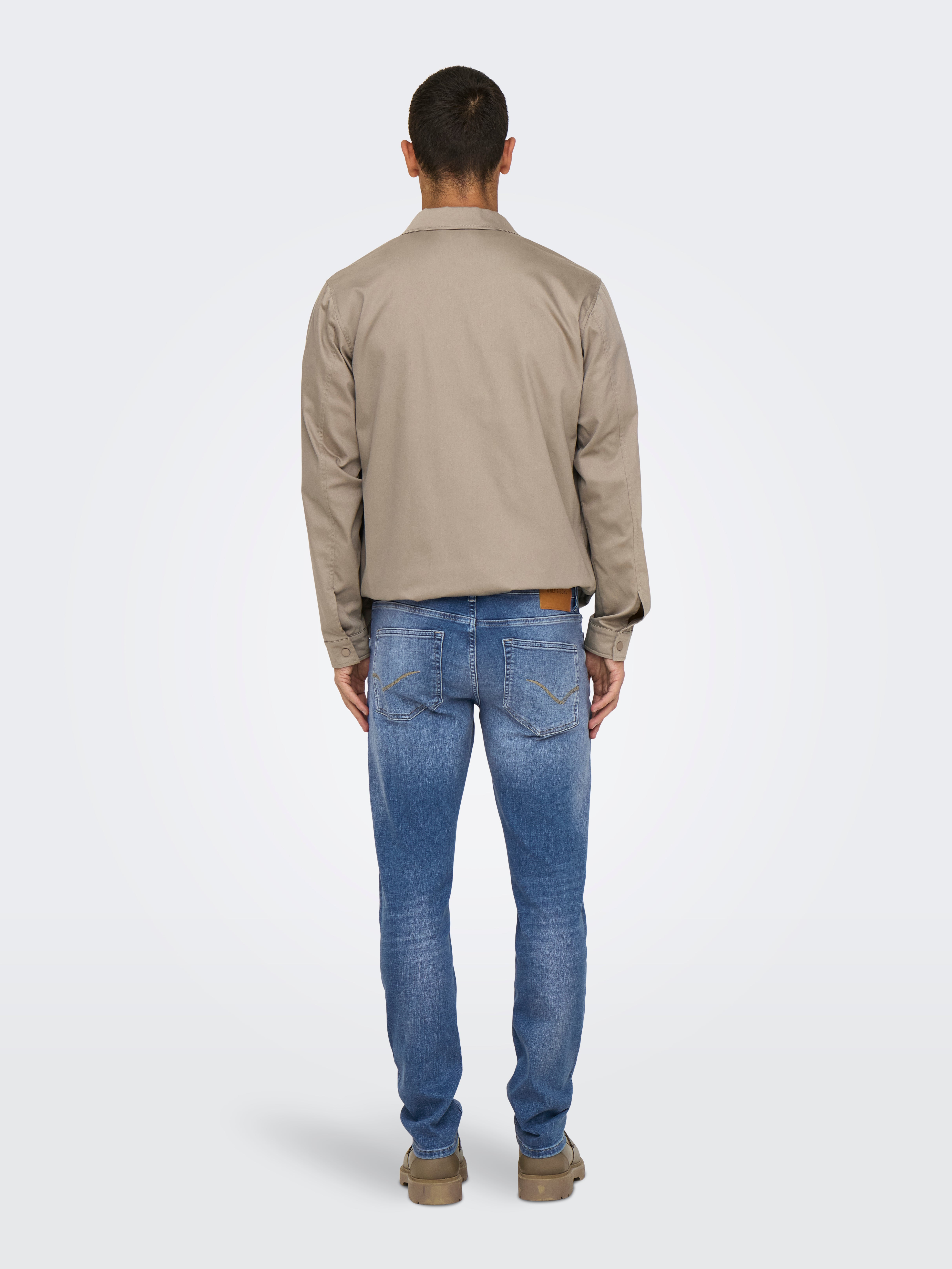 ONSLOOM Niedrige Taille Slim Fit Jeans Medium Blue Denim