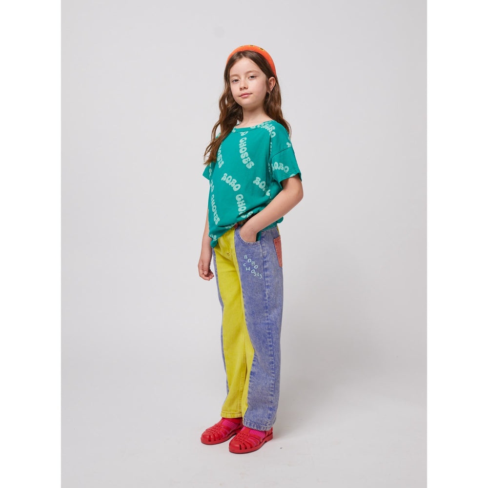 Køb Bobo Choses Green Wavy Bobo Choses All Over T-Shirt