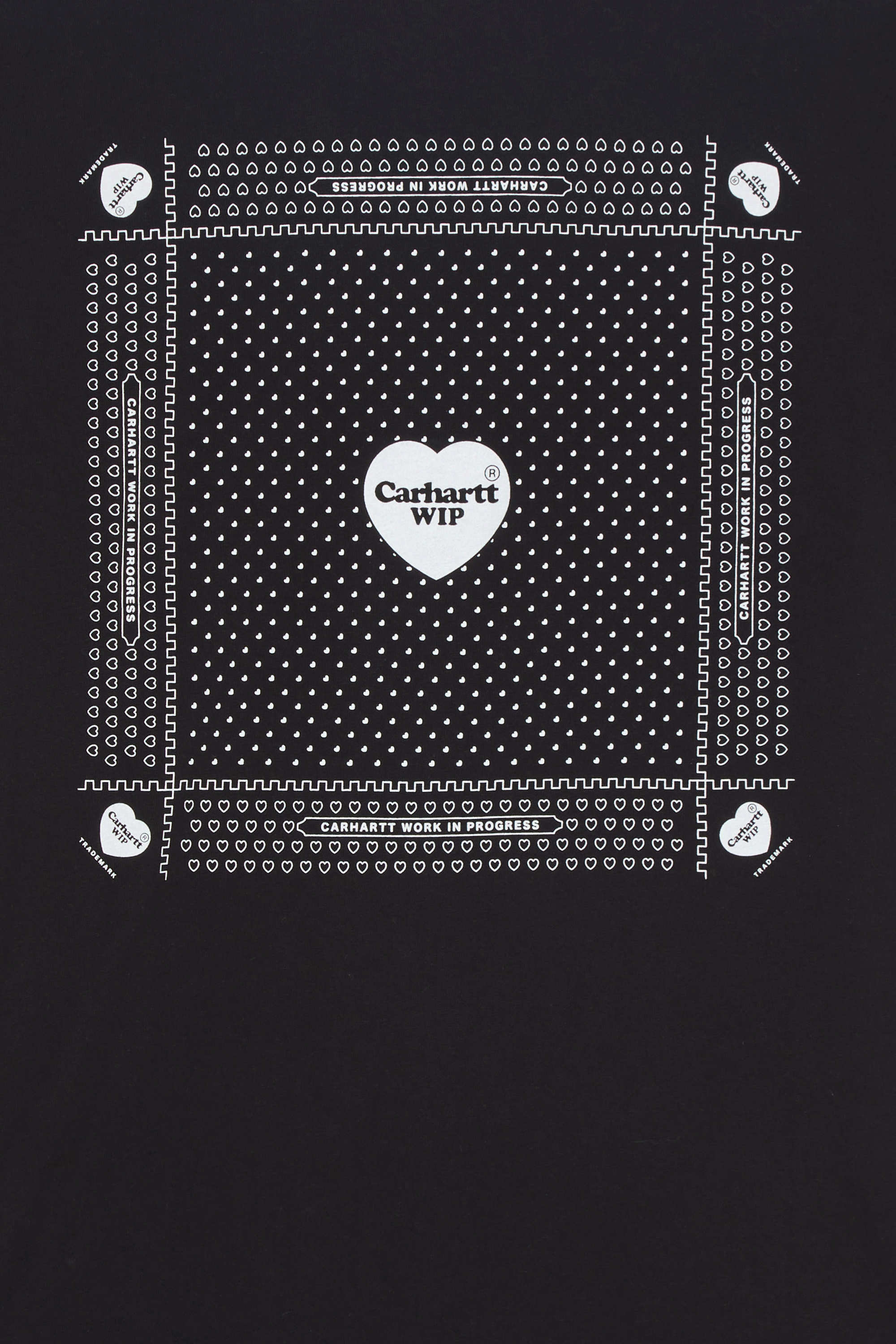 CARHARTT WIP T-shirt  Heart Bandana Noir