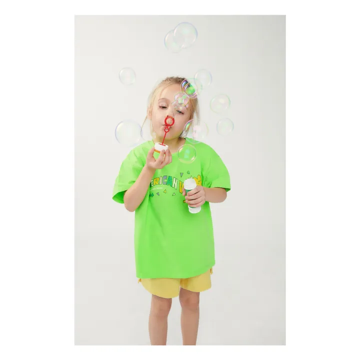 American Vintage T-shirt Fizvalley | Vert fluo