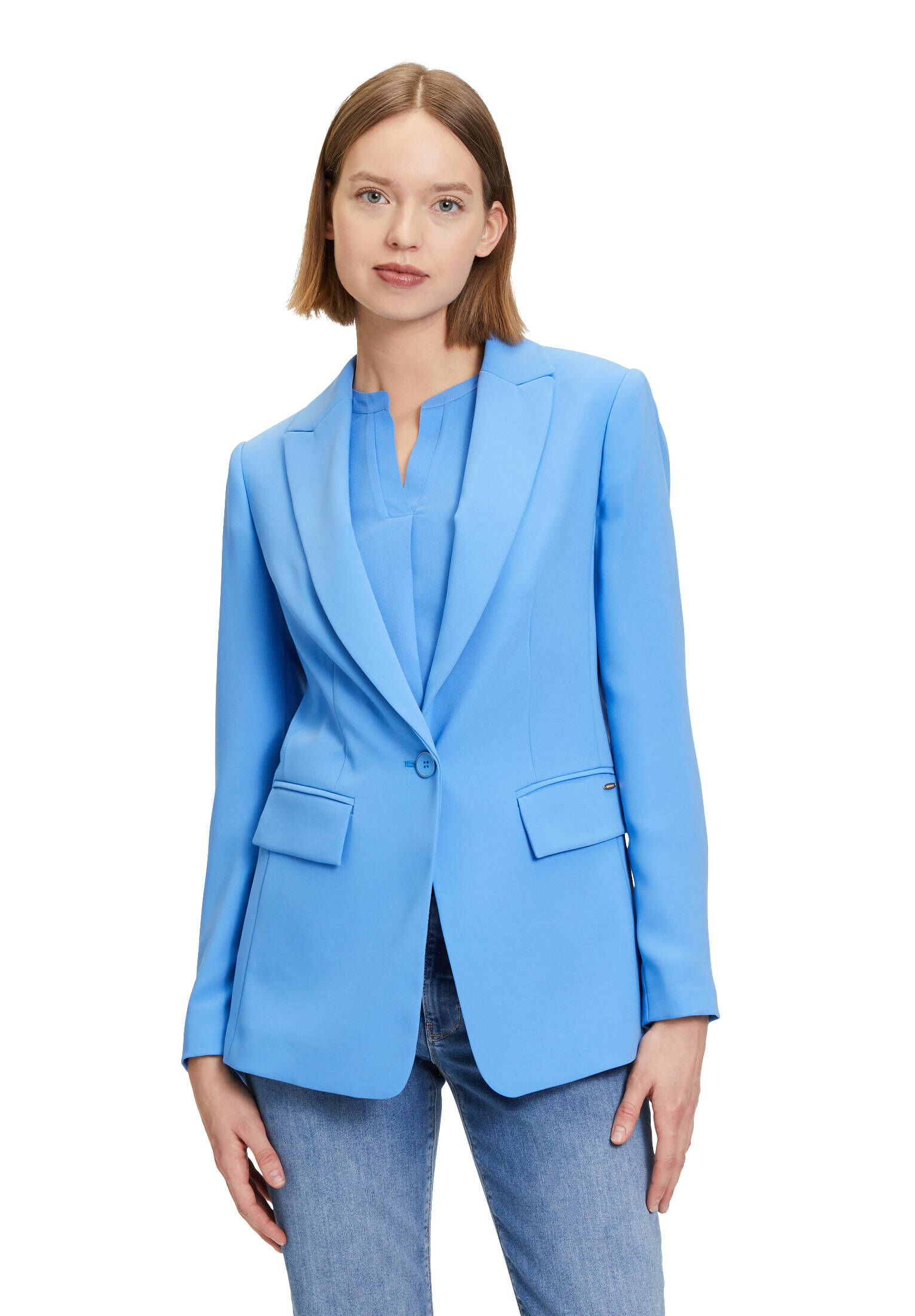 Betty & Co| Damen Longblazer mit Taschen