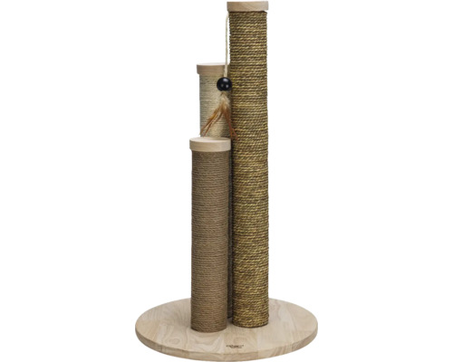 Krabmeubel ontworpen door Lotte: krabpaal Willa, 40 x 40 x 60 cm, voor katten tot 7 kg, gemaakt van sisal, jute, zeegras en hout.