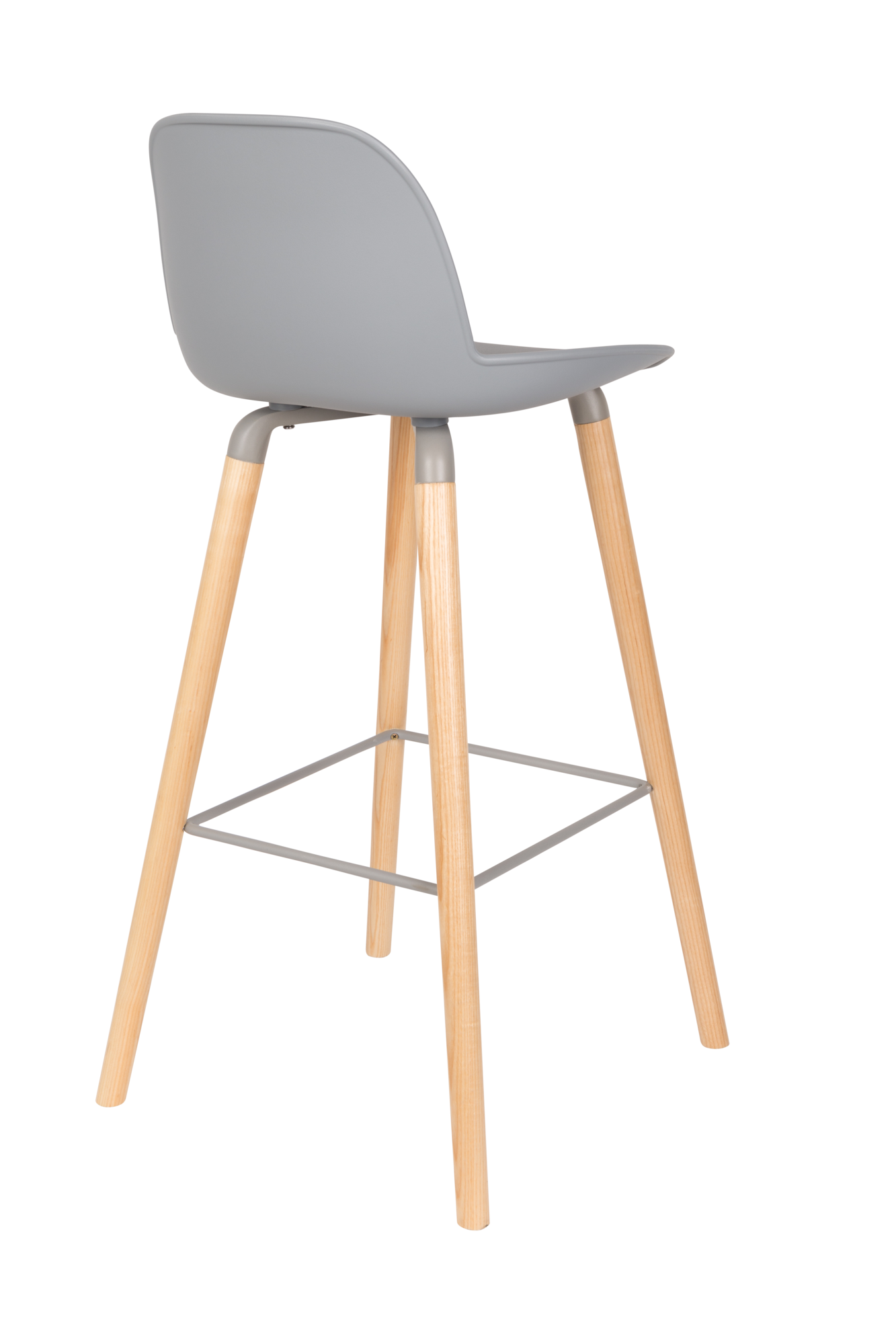 Barkruk Albert Kuip (zithoogte 75 cm) grijs - set van 2