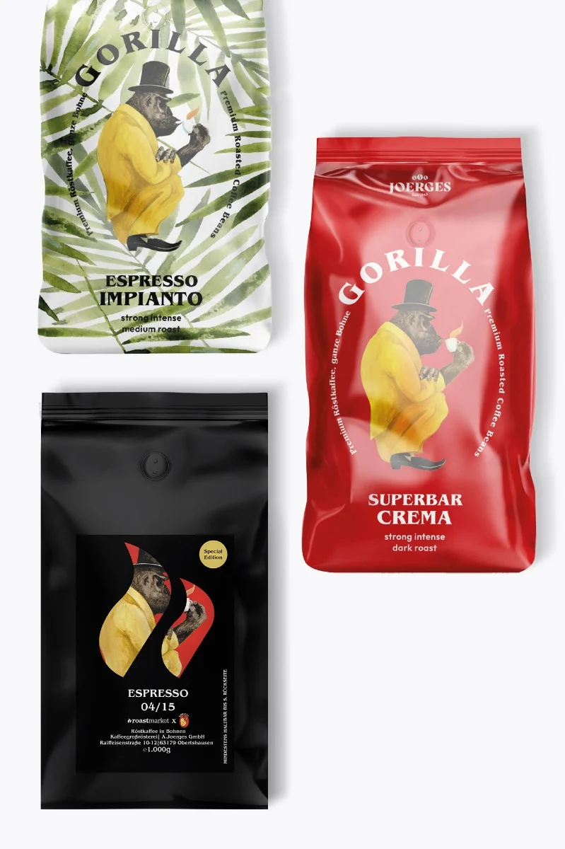 Gorilla Kaffee Probierpaket 3kg