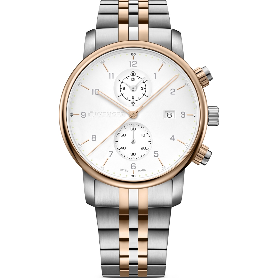 Wenger Urban Classic Chrono Weiss / Bicolor Ø 42mm