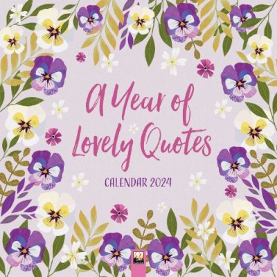 A Year of Lovely Quotes Wall Calendar 2024 (Art Calendar) (Calendar)