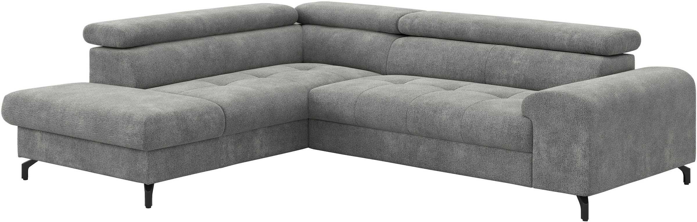 COTTA Ecksofa »Aura L-Form, B: 260 cm« mit Bettfunktion, Bettkasten & Kopfteilverstellung