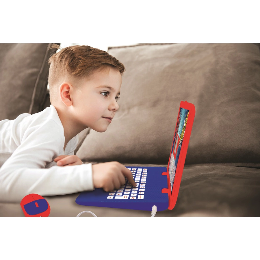 LEXIBOOK Spiderman Zweisprachiger Lernlaptop
