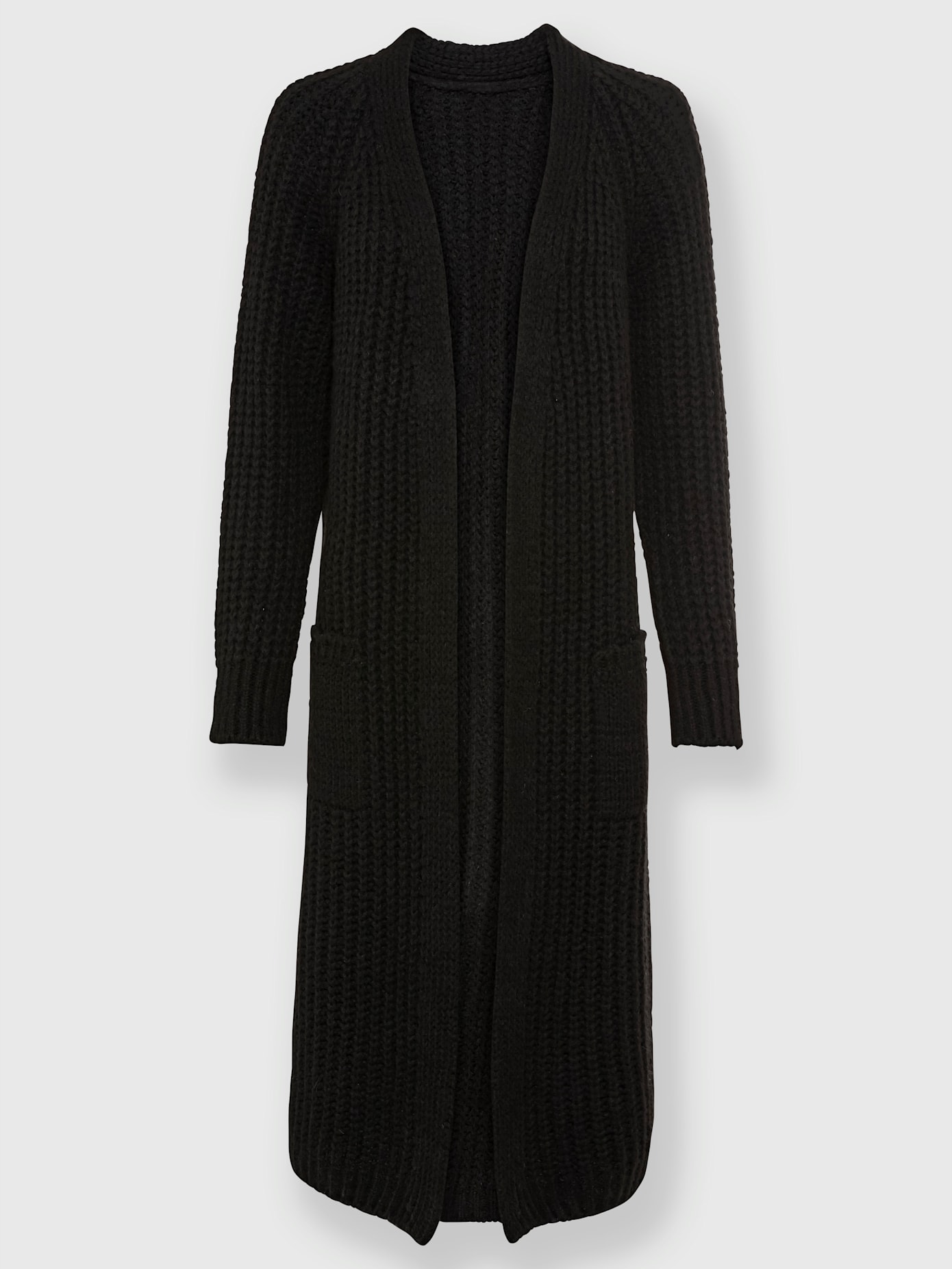 Manteau en tricot tricot côtelé moderne