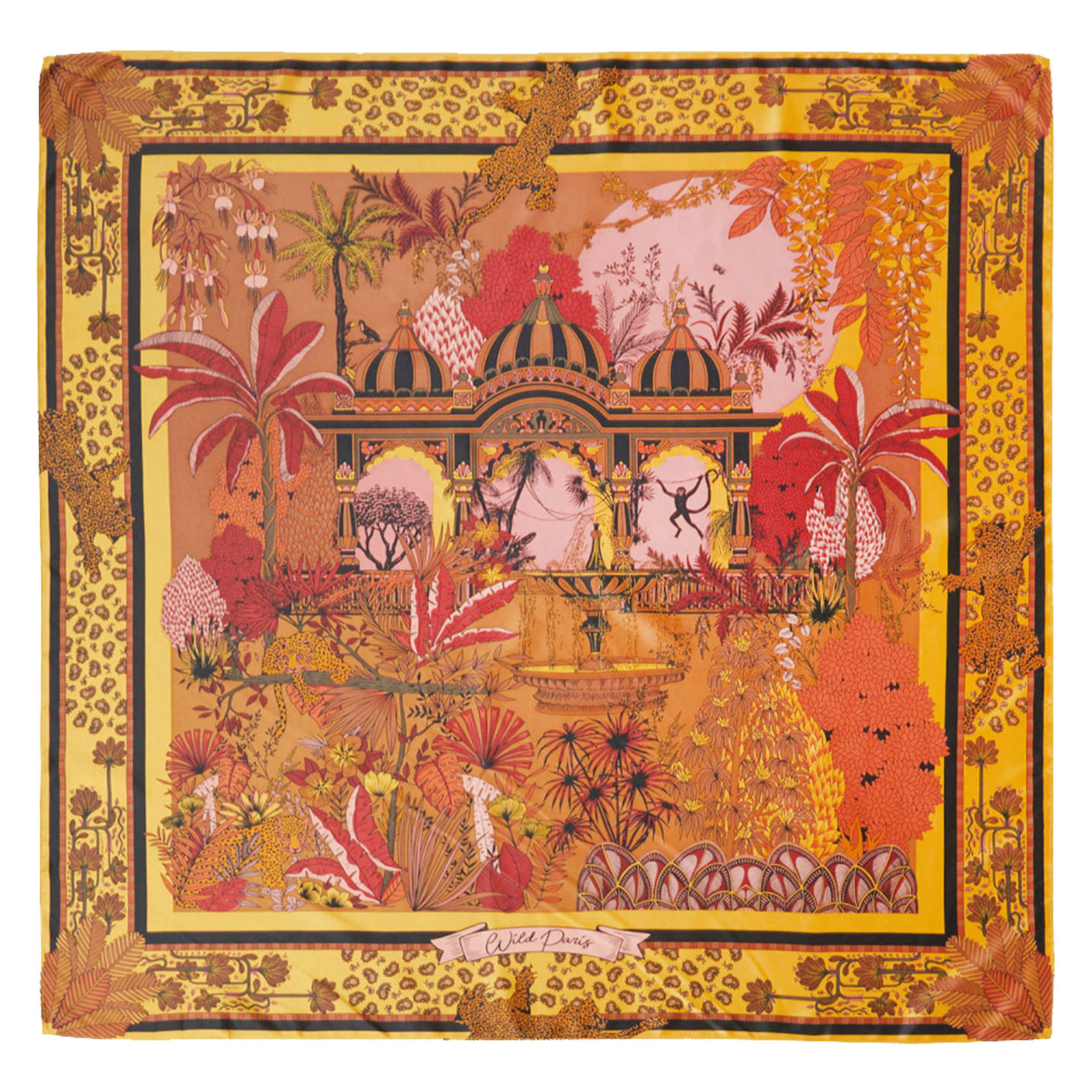 AMBER PALACE - Foulard imprimé | Marron