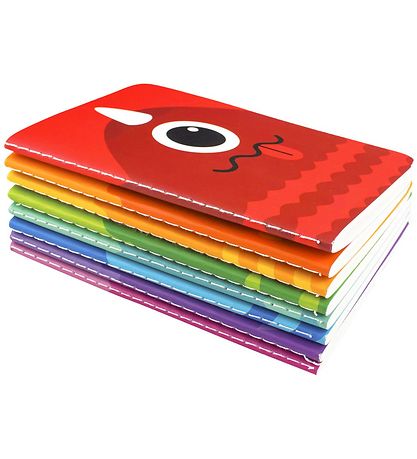 Ooly Mini Notesb?ger - 8-pak - Monster