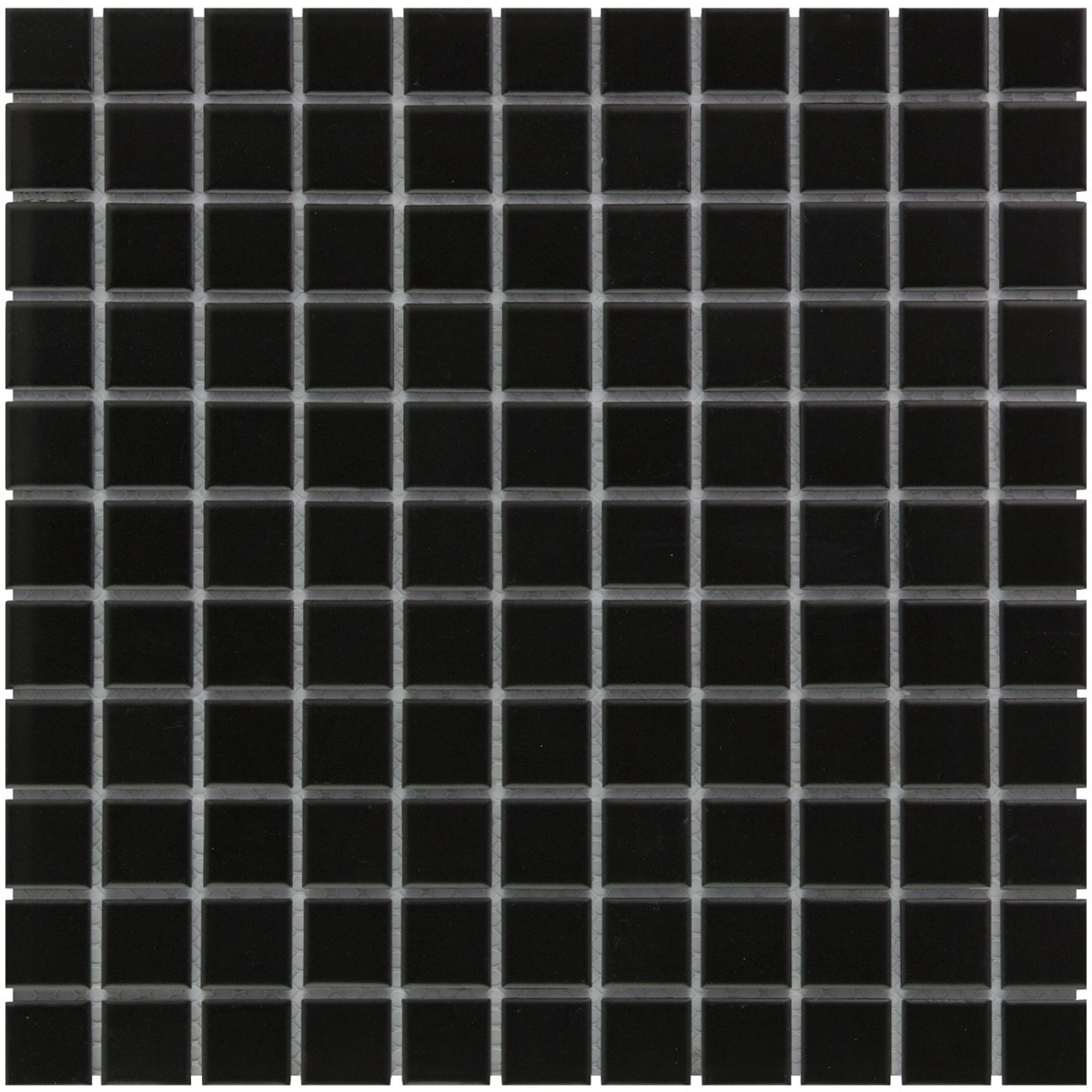 The Mosaic Factory Barcelona vierkante mozaïek tegels 30x30 zwart mat
