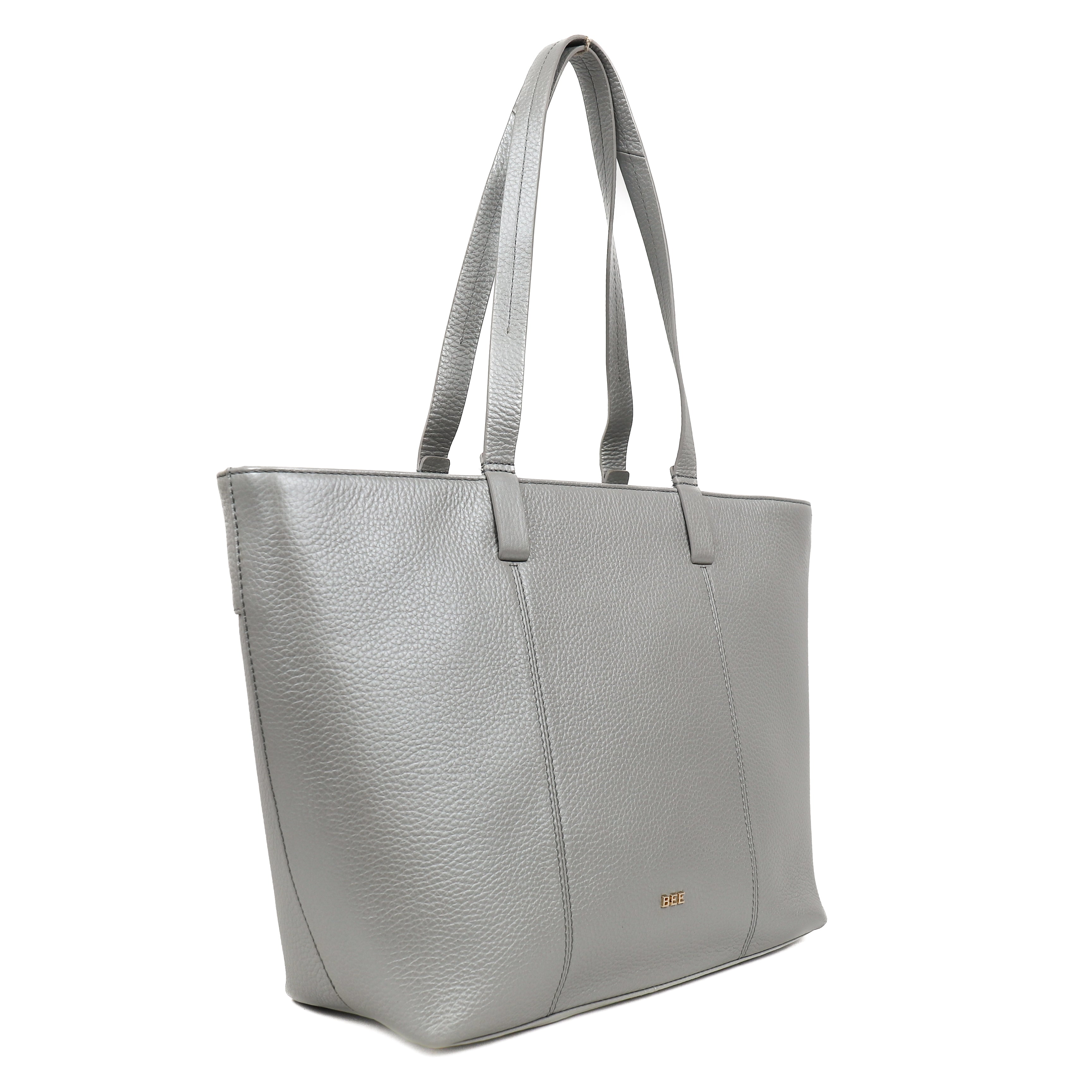 Grote shopper 'Maya' Metallic Silver Metallic Silver