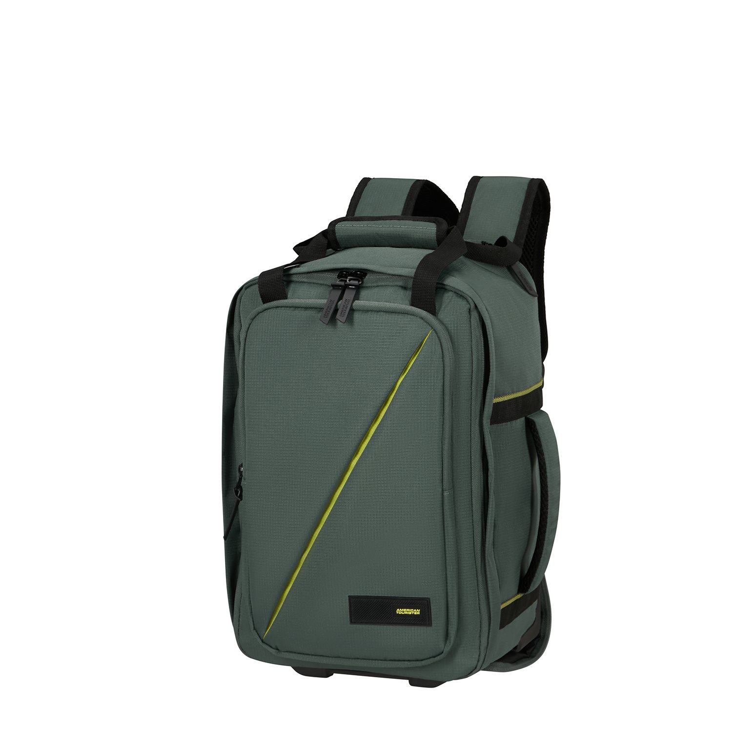 American Tourister Take2Cabin Backpack S Underseater Wheels Dark Forest