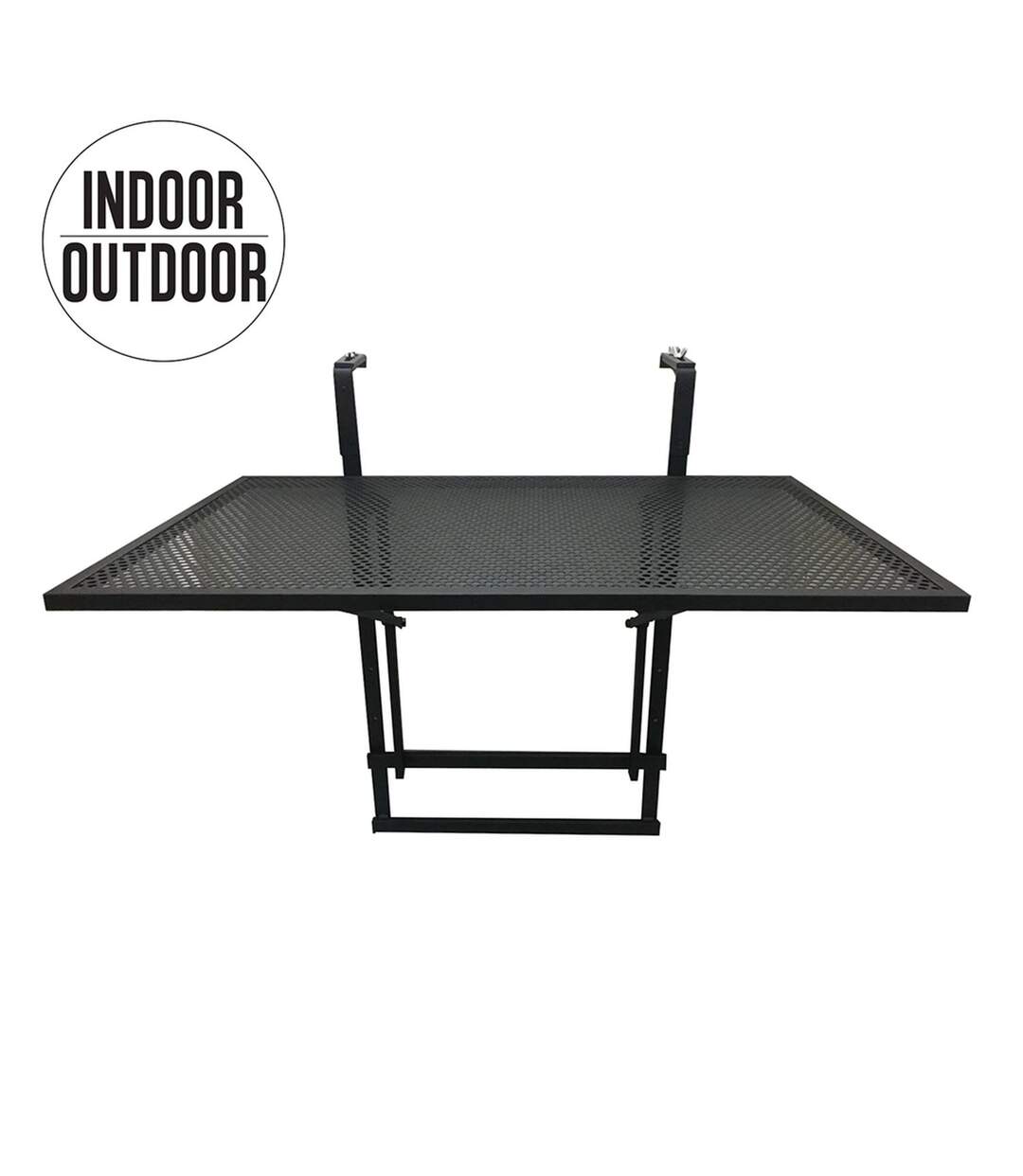 Table de balcon pliable Boop - L. 60,5 cm - Noir
