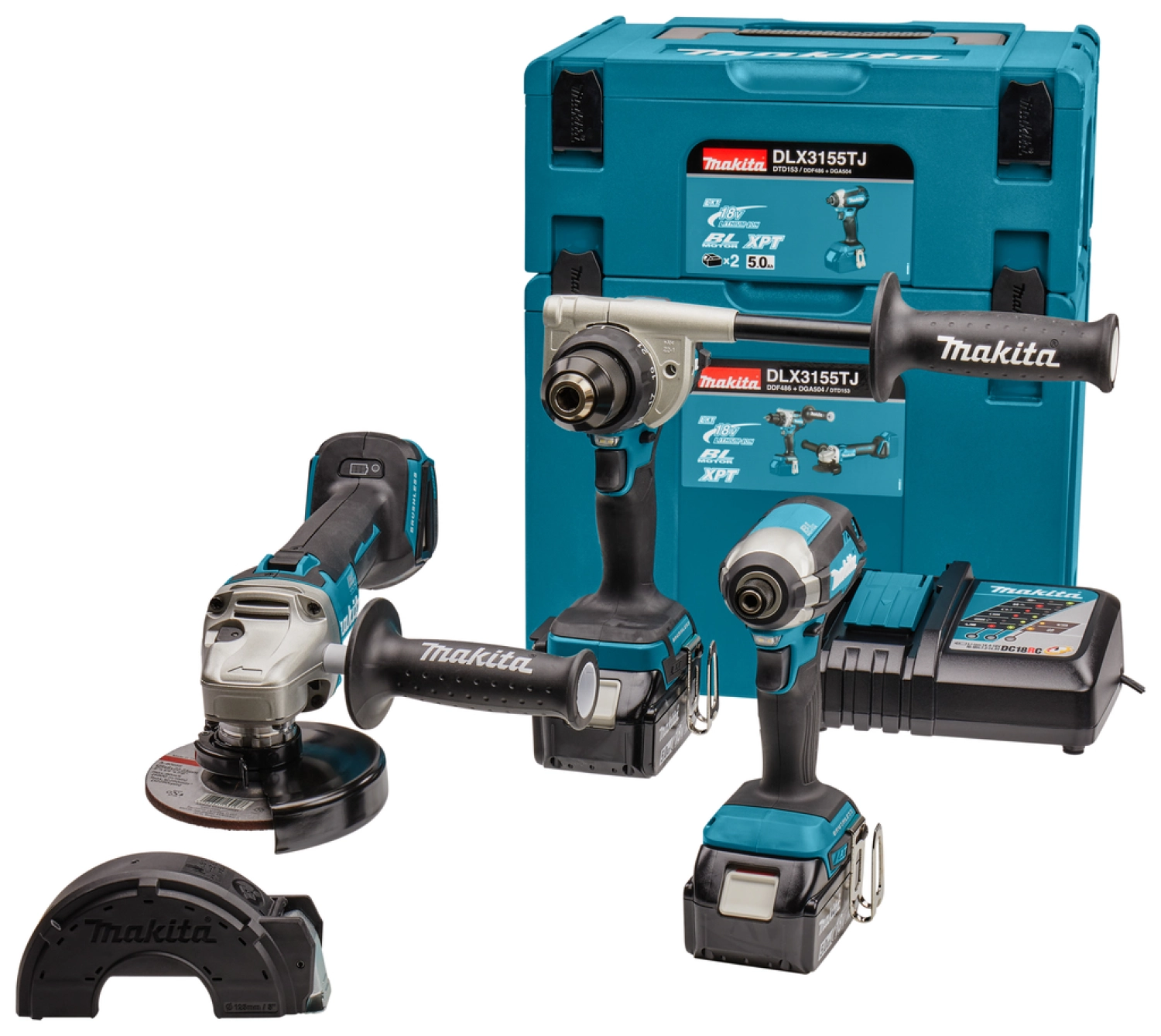 Makita DLX3155TJ LXT 18V Li-Ion accu combiset (2x 5,0Ah accu) in Mbox