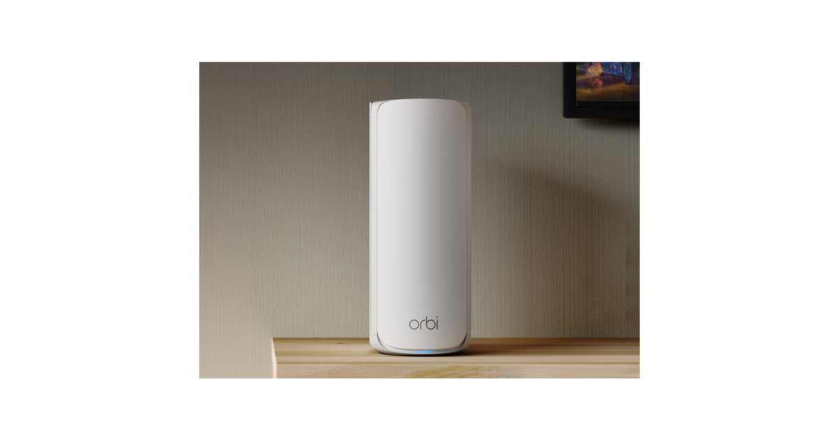 NetgearRBE773 Orbi 770 Serie Tri-Band WiFi 7 Mesh-systeem mesh access point  (Wit, 2 stuks (router + 2x satellieten), Tot 540 m2)