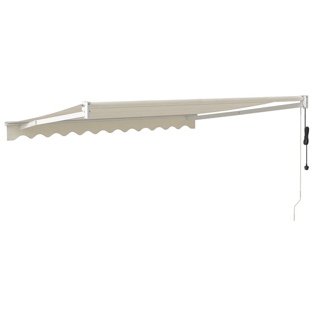 Auvent rétractable automatique crème 3,5x2,5 m