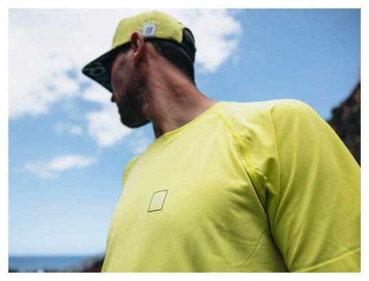 Maillot Manches Courtes Compressport Training SS Tshirt M Evening Primrose Jaune