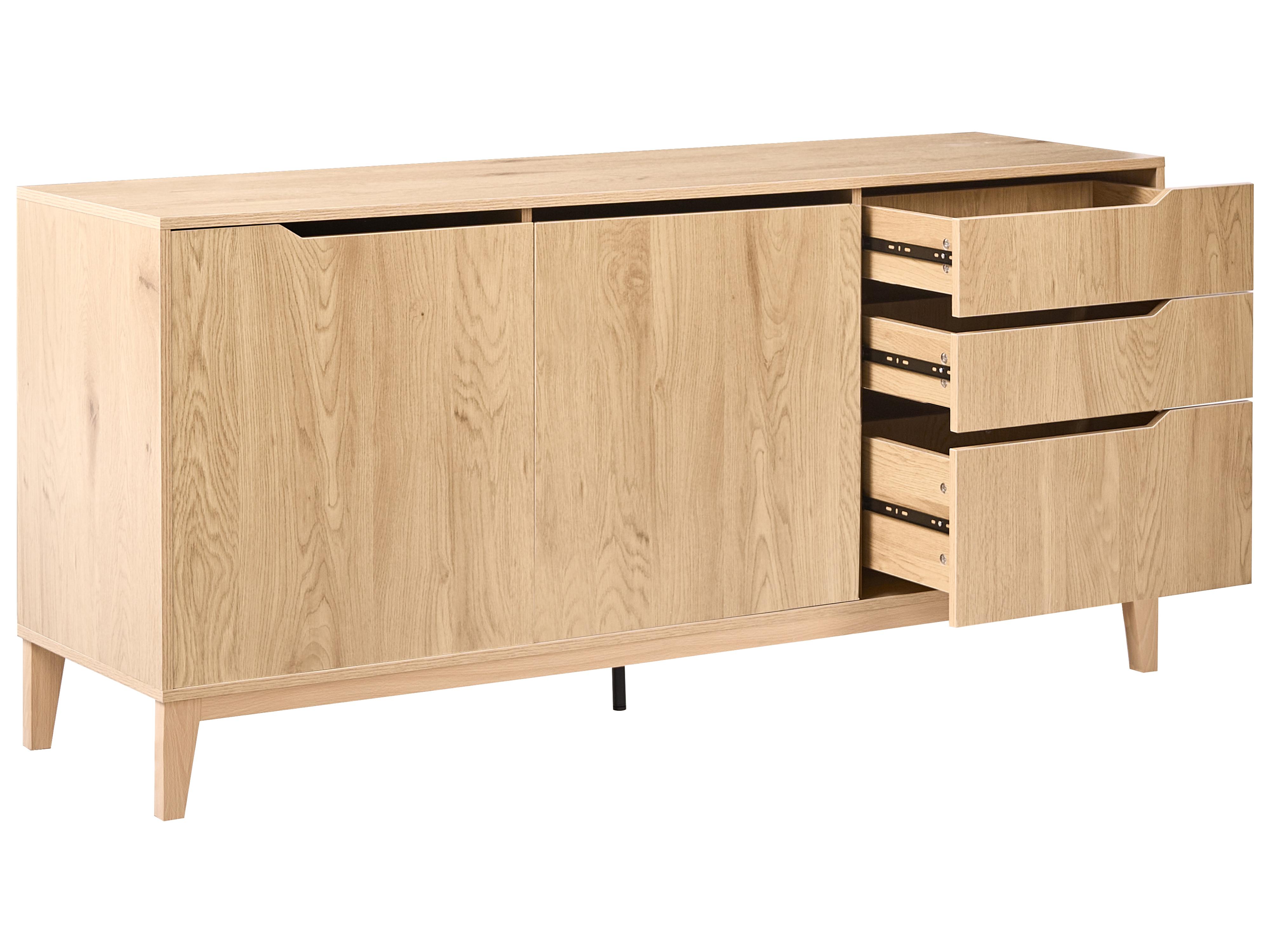 Dressoir met 2 deuren MONCTON Lichtbruin
