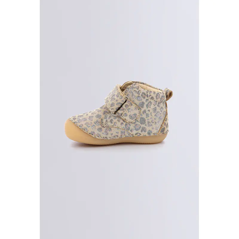 Sabio Beige leopard BOTTILLONS Cuir Fille