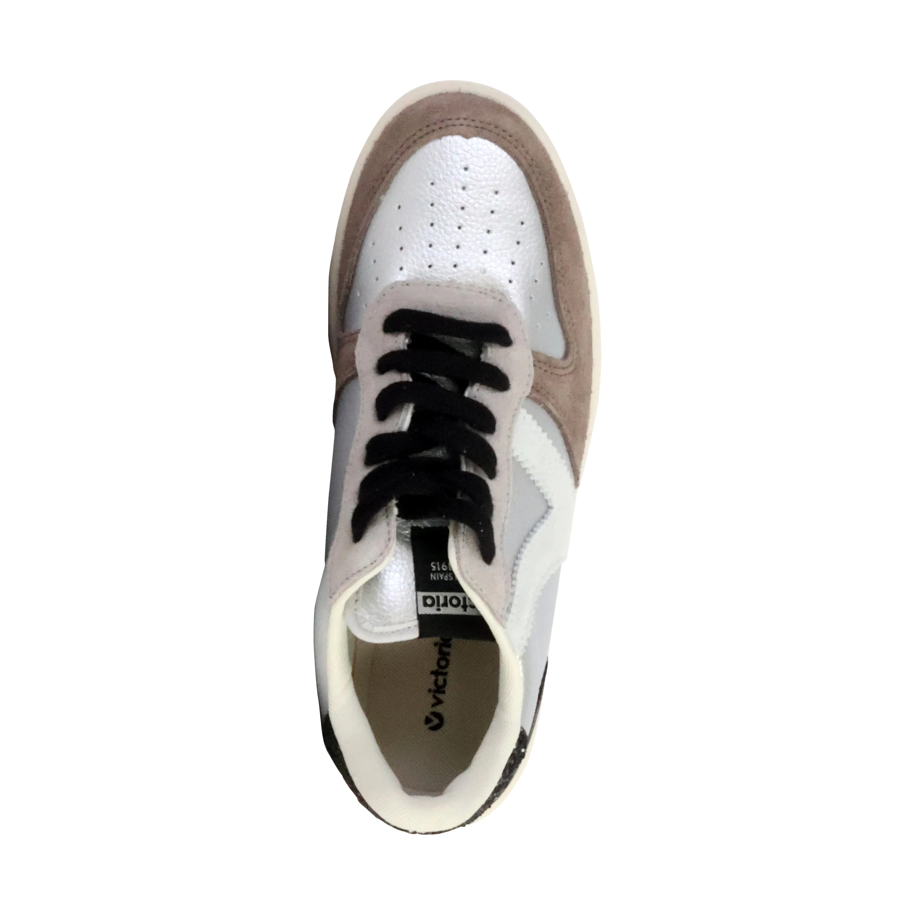 Basket cuir | Argent