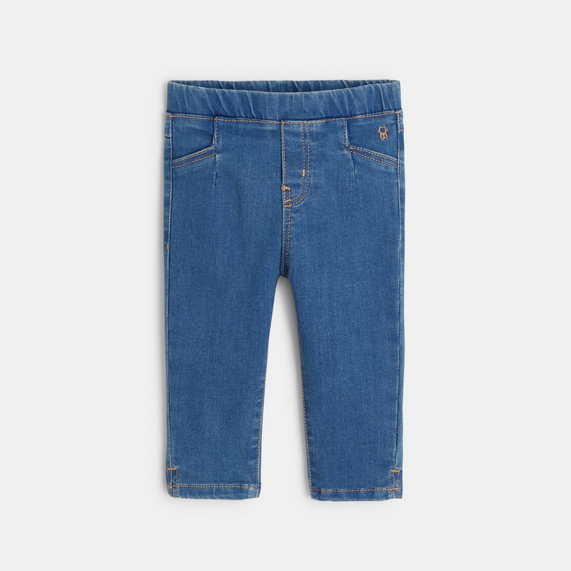 Jegging denim bleu bébé fille