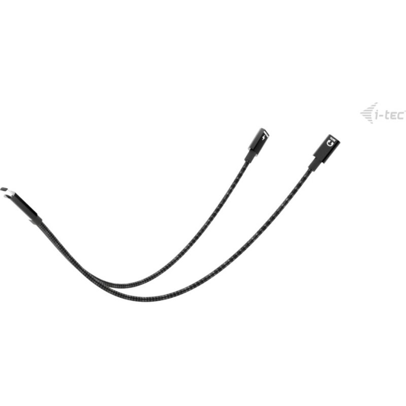 i-tec USB-C Cable Splitter Audio/Data + Power Delivery 100W